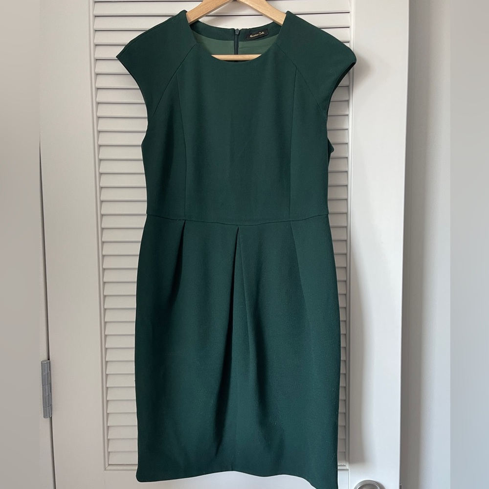 Massimo Dutti Green Dress